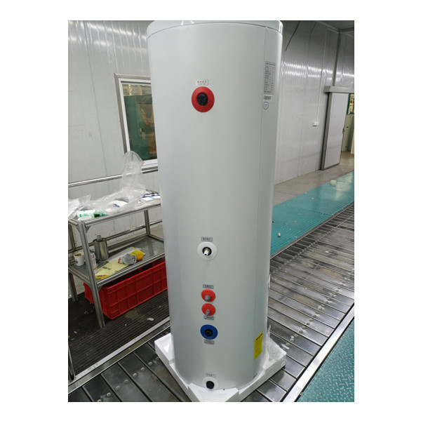 Резервоар за пуфер за топла вода за соларен систем за греење и пумпа за топлина 