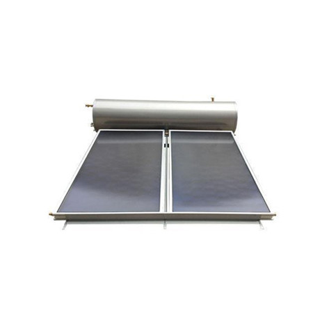 Сплит соларен грејач на вода под притисок се состои од соларен колектор со рамни плочи, вертикален резервоар за топла вода, станица за пумпа и експанзионен сад